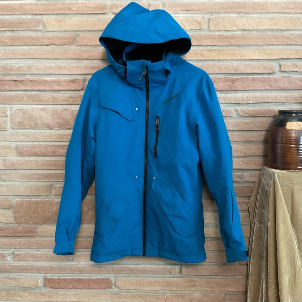 Spyder Men’s Defender Insulated Ski Snow Jacket 20K Blue XS